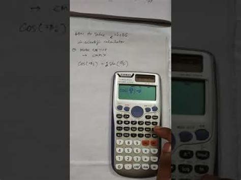 calculate complex exponential  scientific calculator casio fx es  youtube