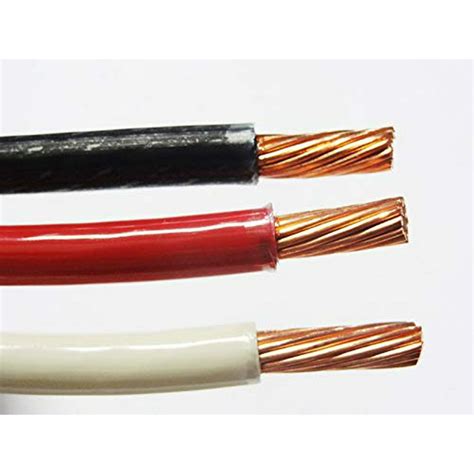 acdc wire  supply  ea thhn thwn  awg gauge black white red stranded copper building wire