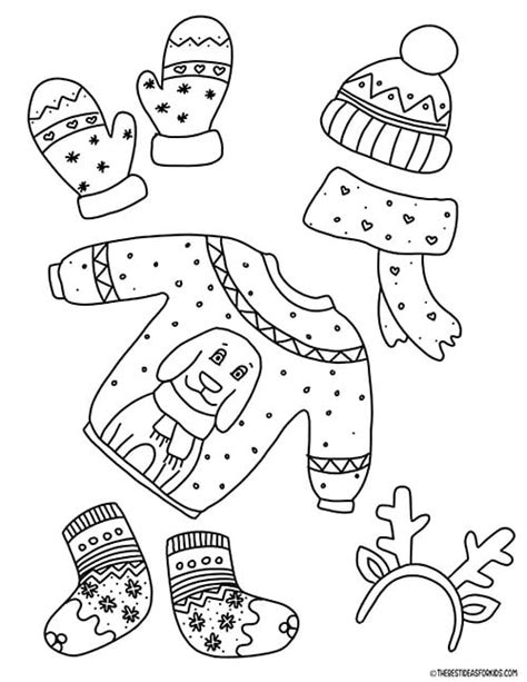 winter coloring pages  printables   ideas  kids