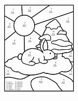 Math Coloring Color Pages Number Multiplication Kids Printable sketch template