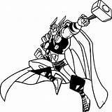 Thor Avengers Coloring Cartoon Pages Drawing Marvels Clipart Wecoloringpage Clipartmag Getdrawings sketch template
