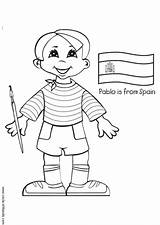 Coloring Around Pages Children Spain Pablo Printable Library Popular sketch template