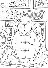 Coloring Bear Pages Washing Machine Clothes Paddington Spanish Wash His Christmas Tulamama Getcolorings Printable Color sketch template
