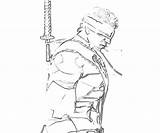 Kenshi Mortal Coloring Pages Kombat Combat Profil Sketches Template Sketch sketch template