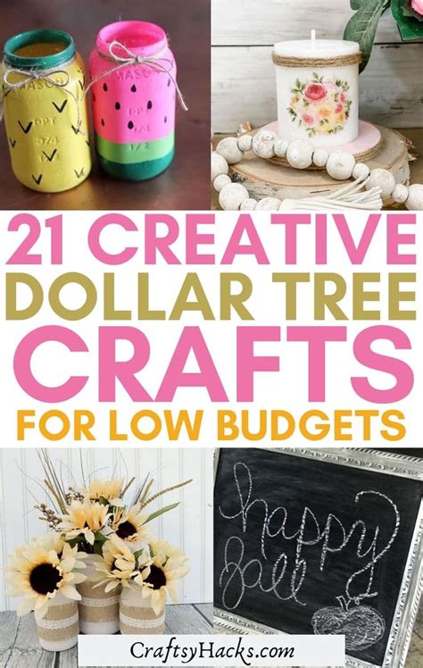 creative dollar tree crafts   budgets craftsy hacks