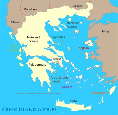 map  greece island groups mapping europe