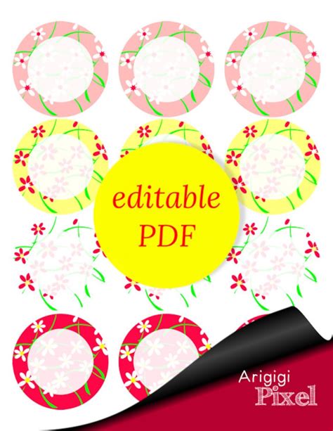 editable circle tags   gift tag printable  arigigipixel