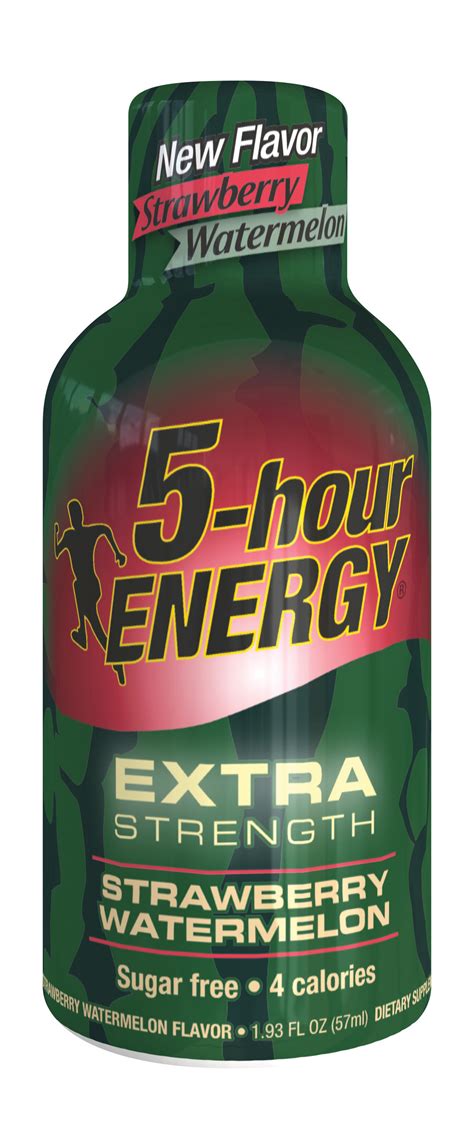 hour energy introduces extra strength strawberry watermelon flavor