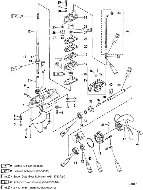 hp mercury outboard parts list  diagram