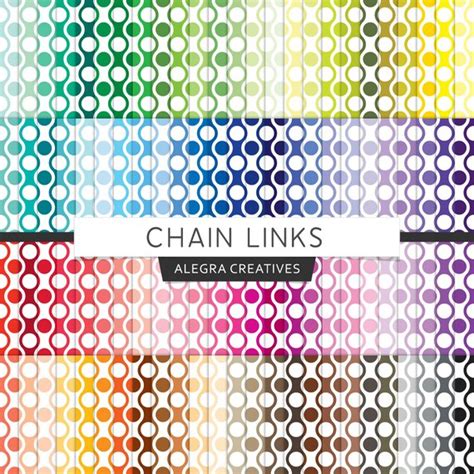 chain links digital paper geometric chain link  alegracreatives
