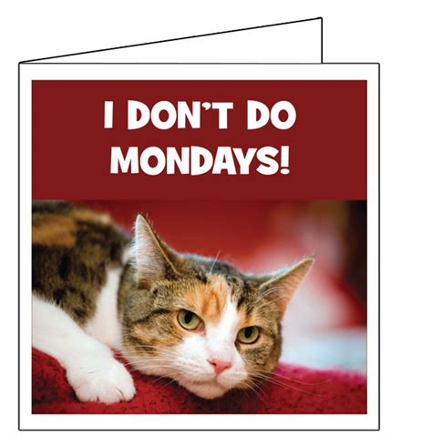 I Don’t Do Mondays Card Character Shop