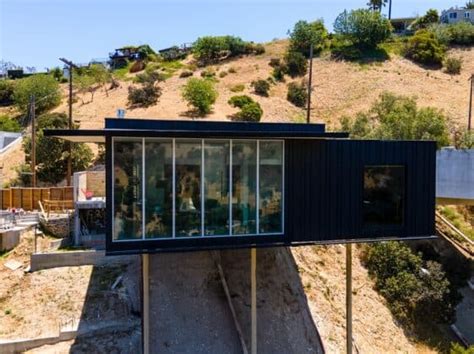 richard neutra designed stilt house looms   san fernando valley  los angeles