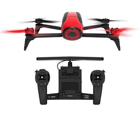 parrot bebop  rojo skycontroller dron cuadricoptero controlable por app ielectro