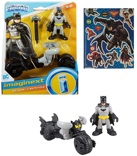 Imaginext Batman And Batcycle With One Sheet Of Justice
