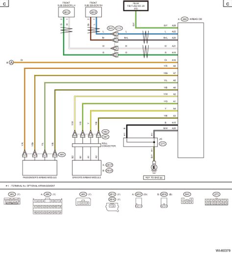 subaru legacy bnbs   service manual airbag system wiring diagram wiring system