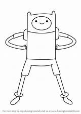 Finn Adventure Time Human Draw Drawing Easy Step Drawings Cartoon Coloring Tutorials Pages Drawingtutorials101 Network Characters Tv Choose Board Cartoons sketch template