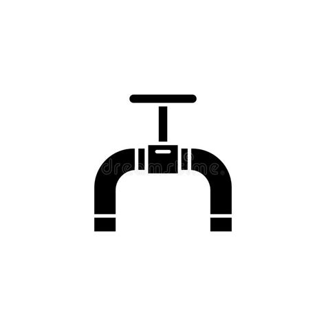 pipeline black icon concept pipeline flat vector symbol sign
