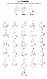 Name Makaton Sign Language Signs Alphabet Asl British Bsl Learn Basic Simple Chart Words Early Phrases Baby Choose People Australian sketch template