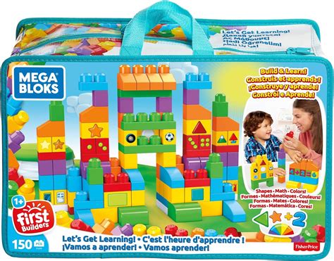 mega bloks fvj lets  learning bricks multi colour amazoncouk toys games