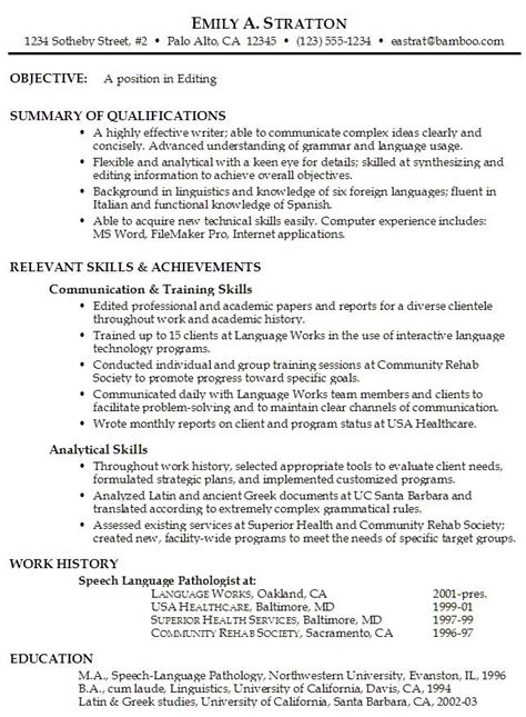 job resume objective examples  httptopresumeinfo