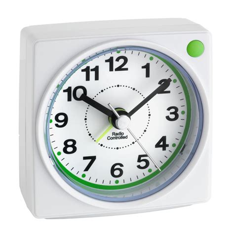 analogue radio controlled alarm clock tfa dostmann