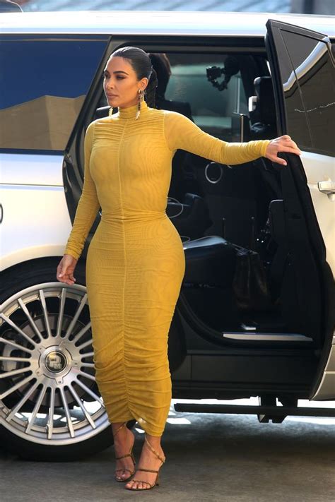 kim kardashian shows off her curves as she gets back to business in la