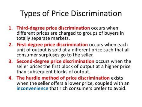 Price Discrimination In Markets