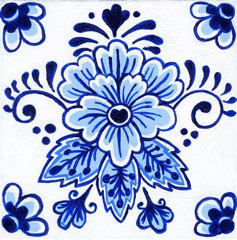 blue tattoo blue pottery delft