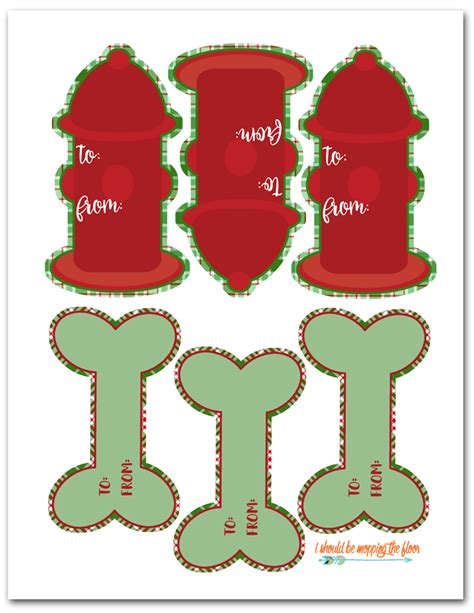 printable dog gift tags    mopping  floor