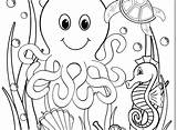 Coloring Pages Underwater Animals Zoom Sheet Getcolorings Printable Sheets Adults Print Ocean Scene sketch template