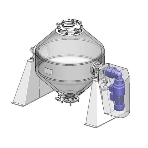 double cone mixer  solids  powders bachiller