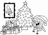 Spongebob Esponja Navidad Abrindo Presentes Squarepants árbol Funchap Regalos Tudodesenhos Popular sketch template