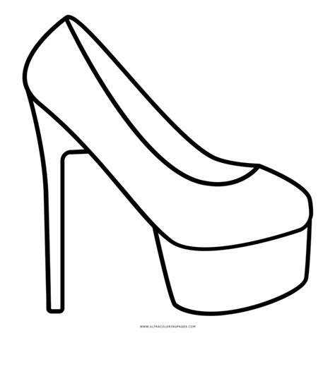high heel shoes coloring pages