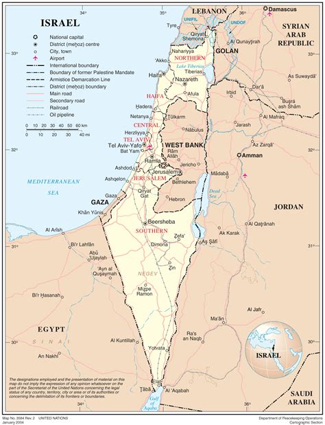 maps  israel geography realm