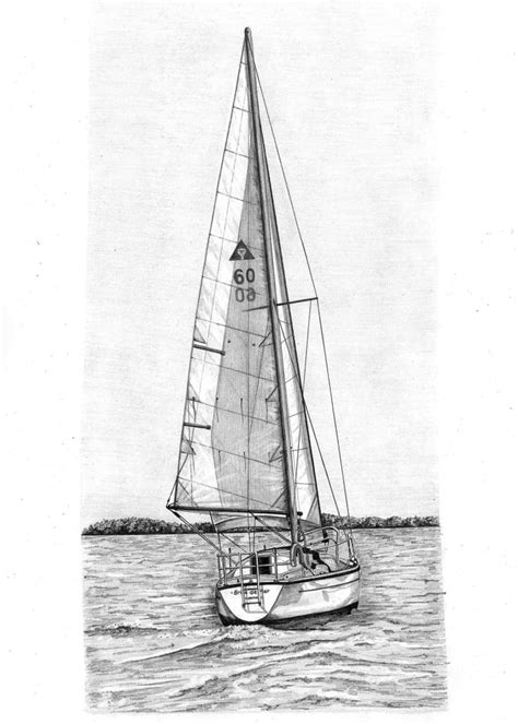 Boat Drawings By Angela Of Pencil Sketch Portraits In 2023 Boat