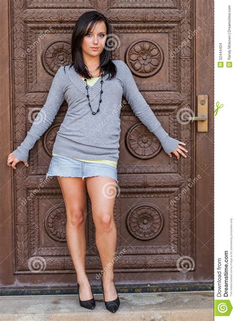 girl  brown hair fashion model stock photo image
