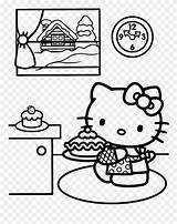 Kitty Hello Coloring Pages Christmas Printable Kitten Simple Clipart Prepares Pinclipart Color Cooking Cooker Transparent Print Kids Adults Santa Bike sketch template