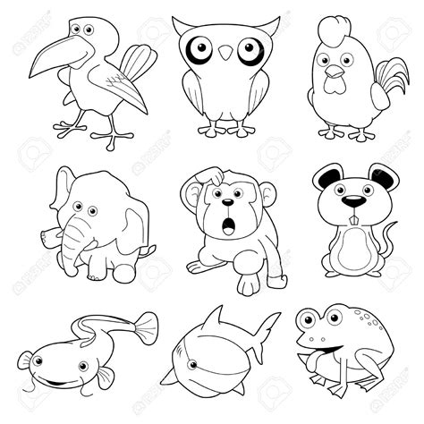 animals drawing outline  getdrawings