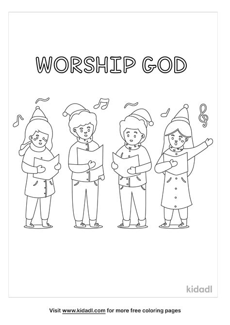 worship coloring pages