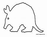 Anteater Outline Coloring Pages Colormegood Animals sketch template