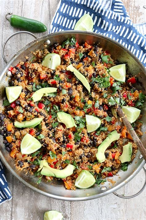 mexican quinoa skillet dinner happy healthy mama
