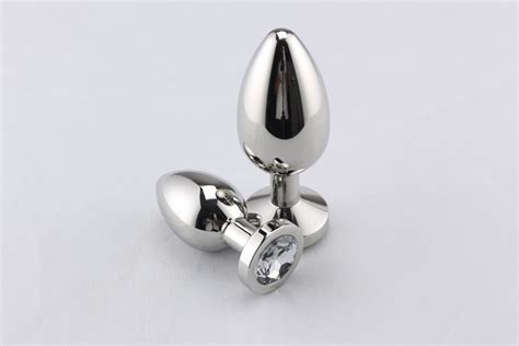 stainless steel solid anal plug round butt plug for female anus