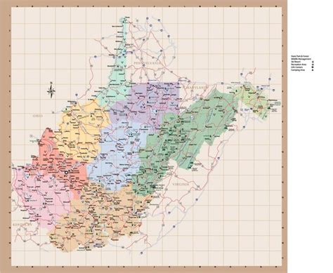 Wallpaper Desain Maps Of West Virginia