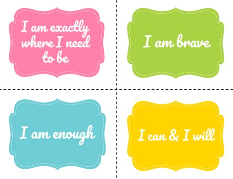 group guide  positive affirmation cards