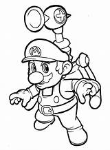 Mario Coloring Bros Funny Pages Children Kids sketch template
