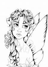 Coloring Pages Fairies Adult People Gothic Fairy Faerie Adults Colouring Printable Sheets Print Color Therapy Angels Getcolorings Getdrawings Flowers Choose sketch template