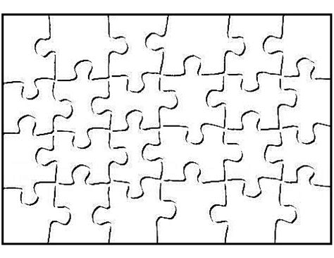 printable jigsaw puzzle templates blank printable crossword puzzles