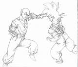 Piccolo Goku Vs Drawing Fighters Deviantart Wallpaper Drawings Getdrawings sketch template