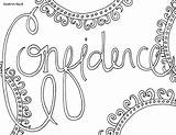Doodle Confidence Alley Esteem Integrity Encouragement sketch template