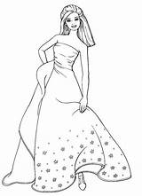 Da Barbie Colorare Disegni Di Vestito Stampare Principessa Bellissimo Disney Pagine Salvato sketch template